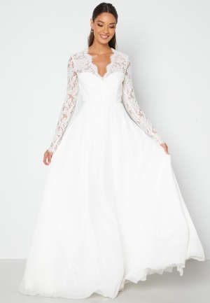 Bubbleroom Occasion Kate lace gown White 36