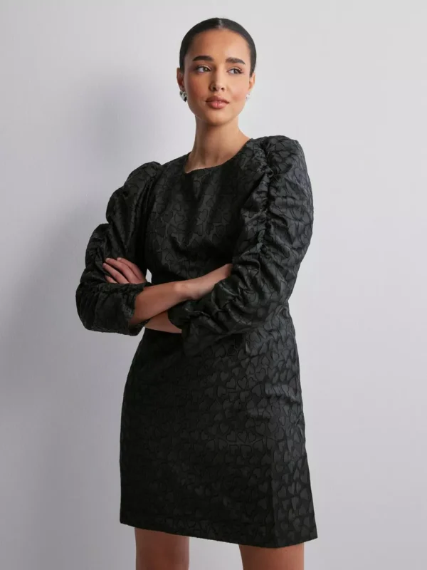 Vero Moda - Festkjoler - Black - Vmvigo 7/8 Short Dress Wvn - Kjoler