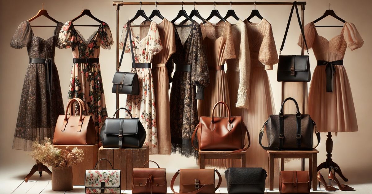 Kjoler og lædertasker