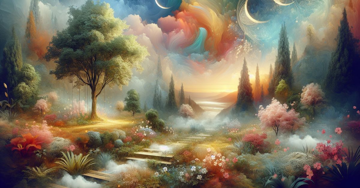 Idyllisk scene i naturen